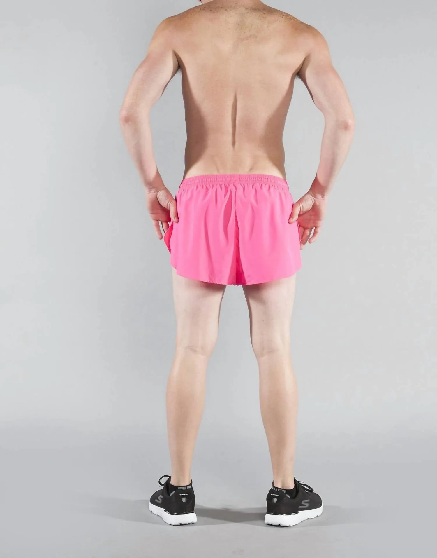 1" Elite Split Short In Hot Pink