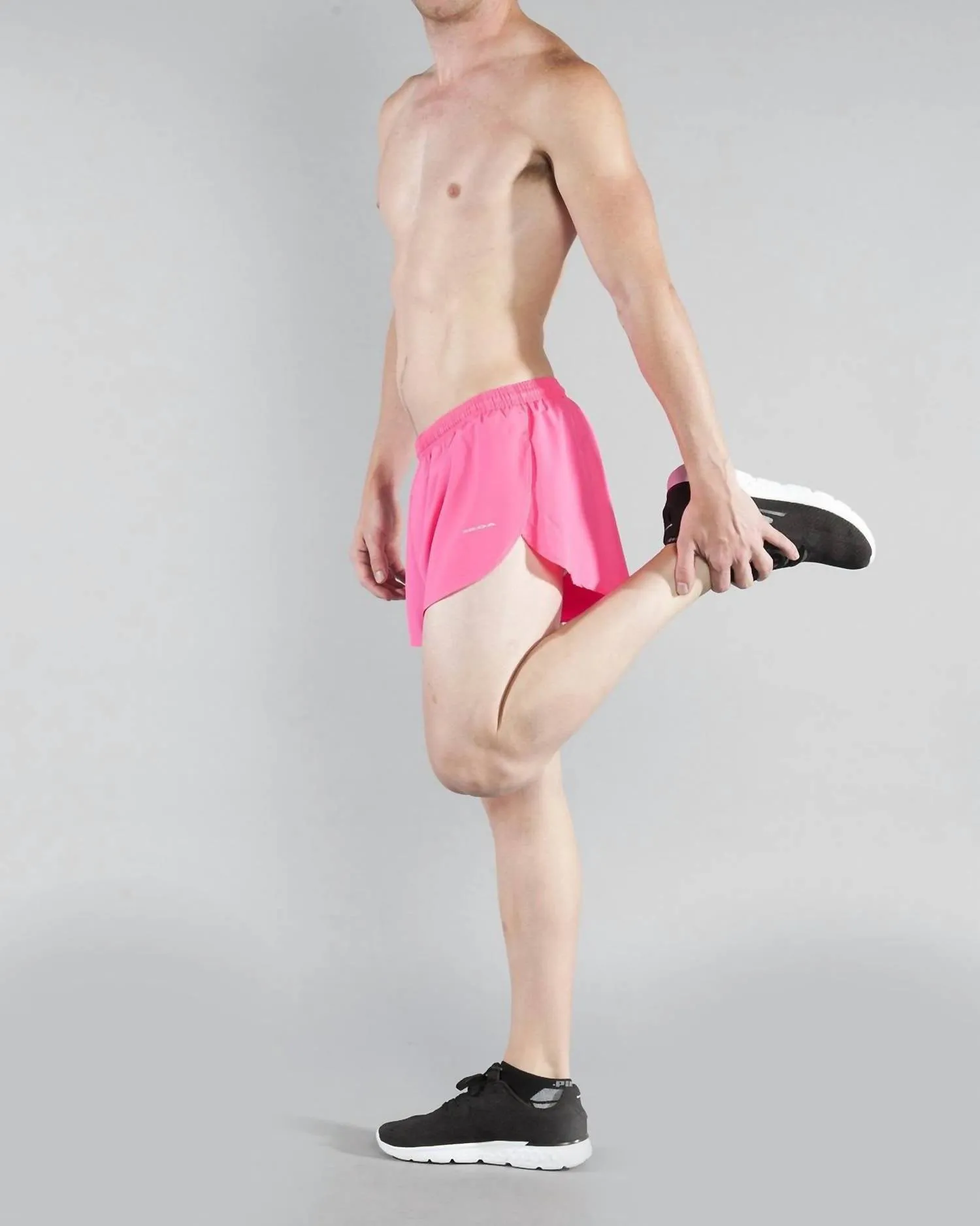 1" Elite Split Short In Hot Pink