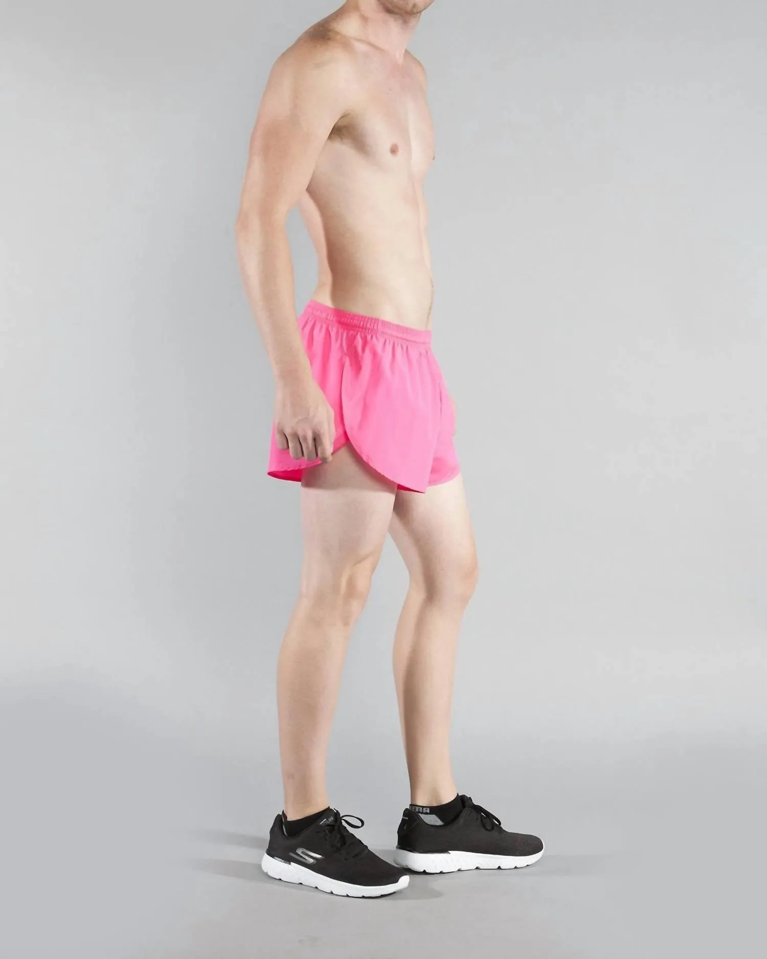 1" Elite Split Short In Hot Pink