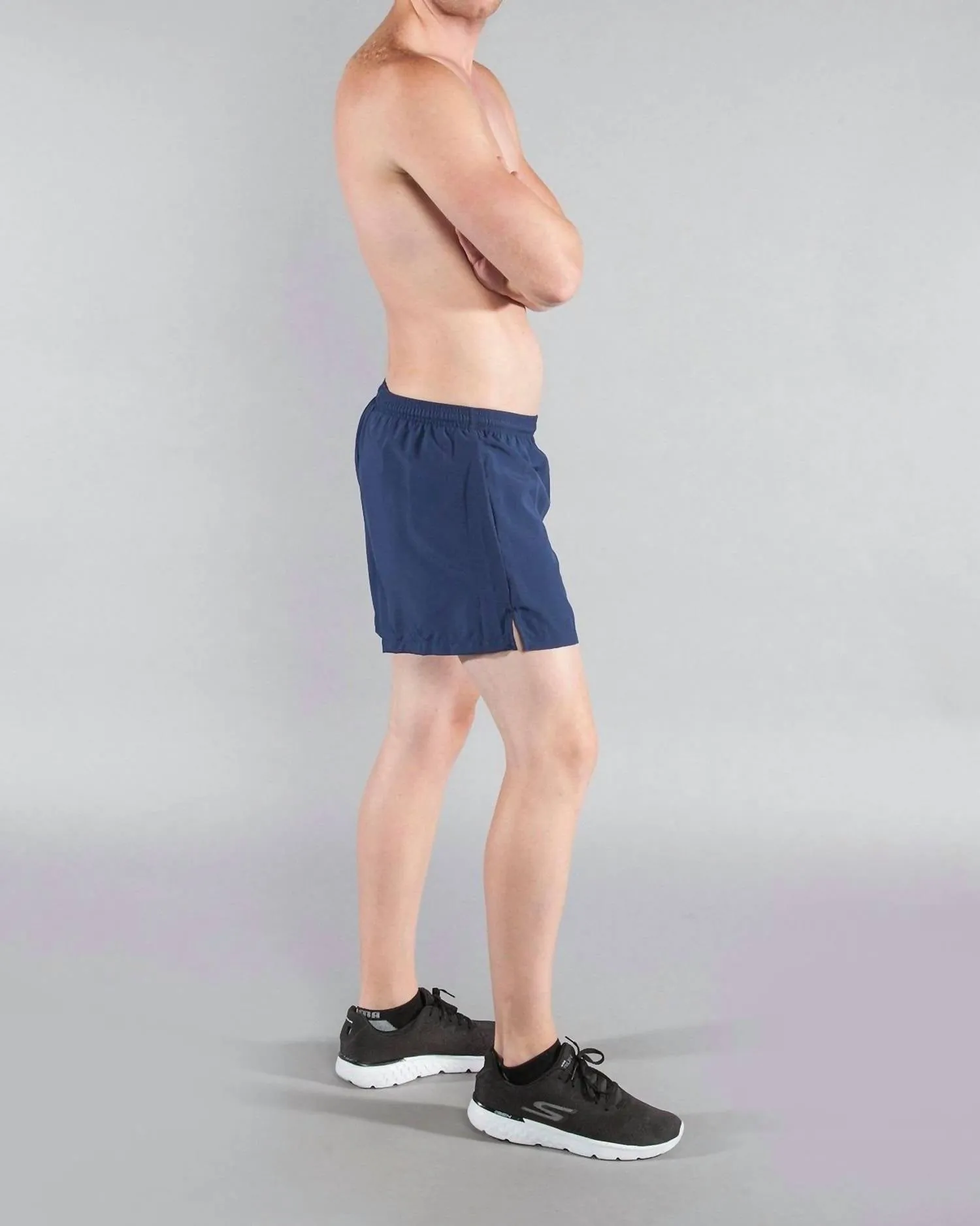3.75" V-Notch Running Short In Navy