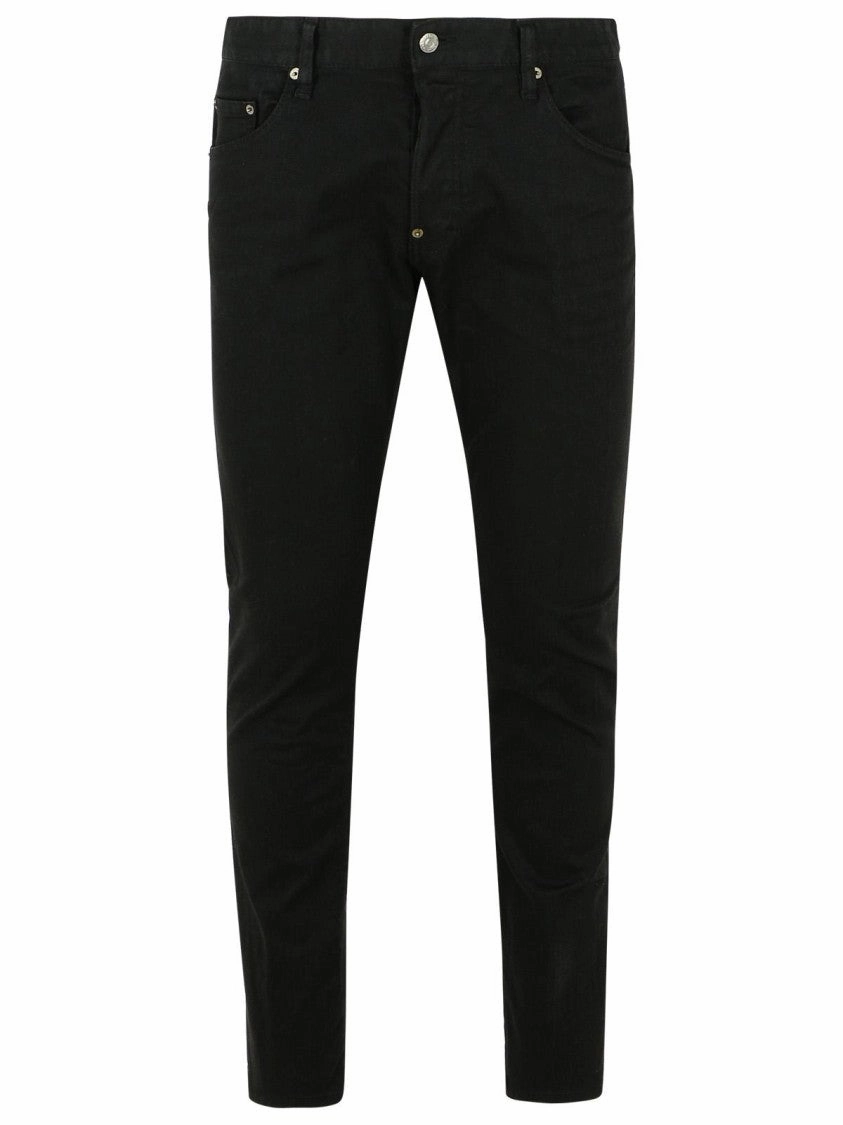 'Skater' Black Cotton Jeans