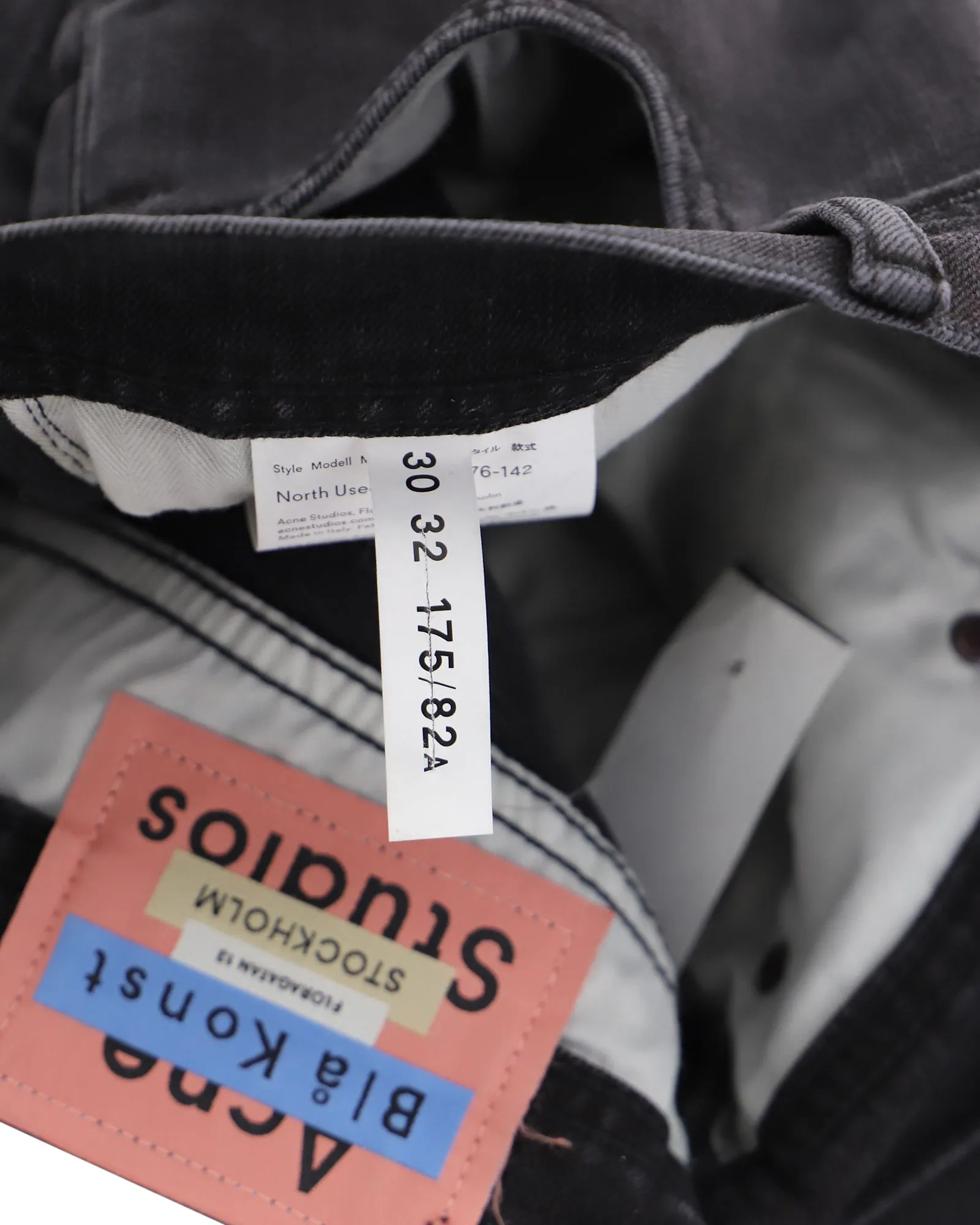 Acne Studios North Slim Fit Jeans in Black Cotton