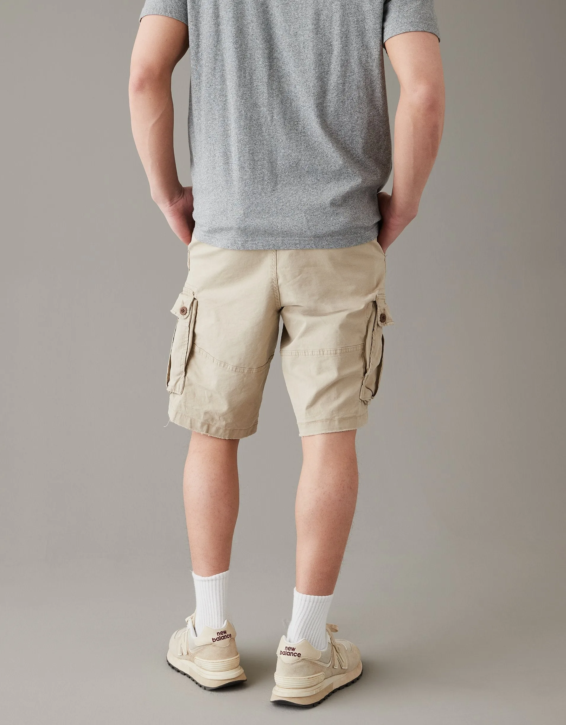 AE Flex 12" Lived-In Longer Length Cargo Short