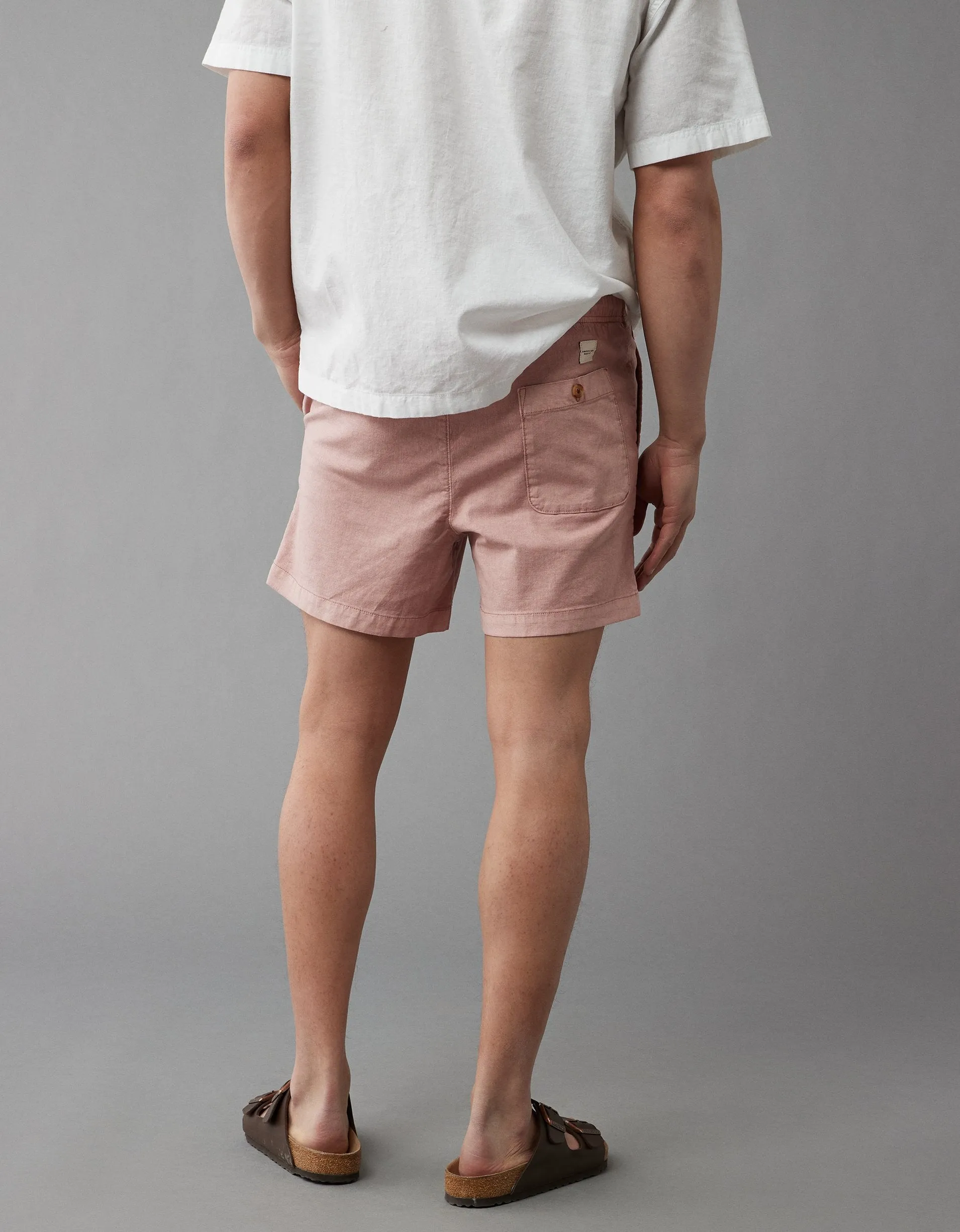 AE Flex 5" Linen-Blend Trekker Short