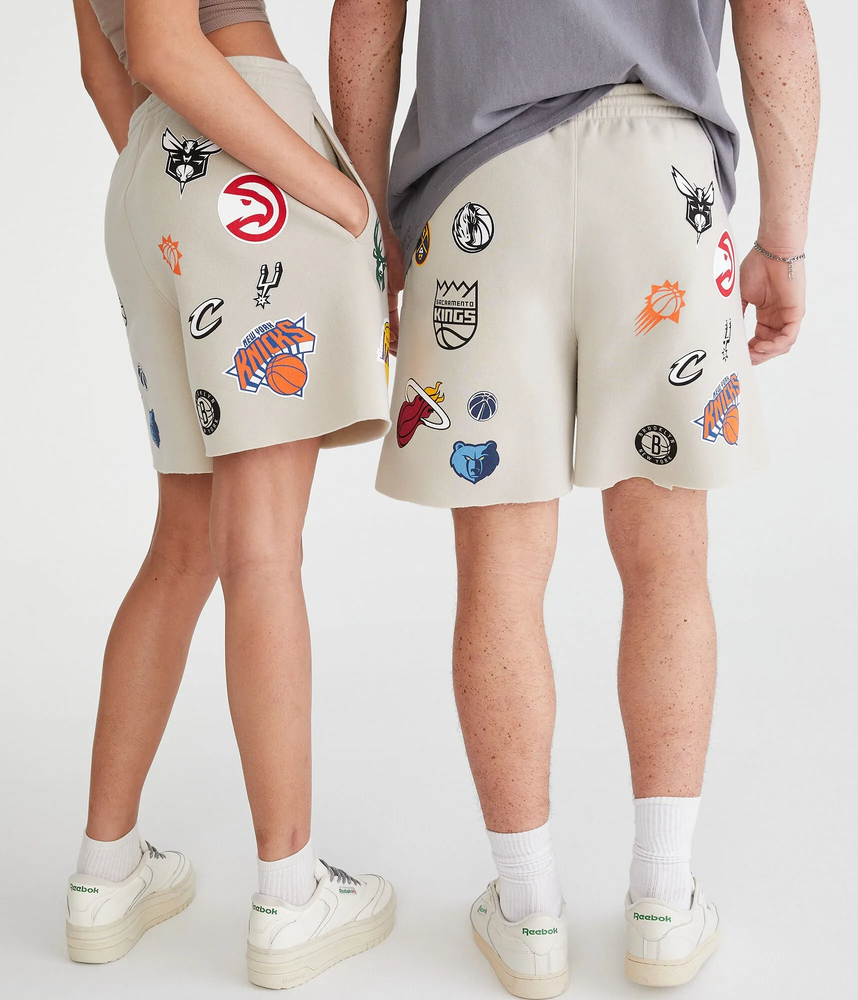 Aeropostale Nba Team Logos Fleece Shorts 6"