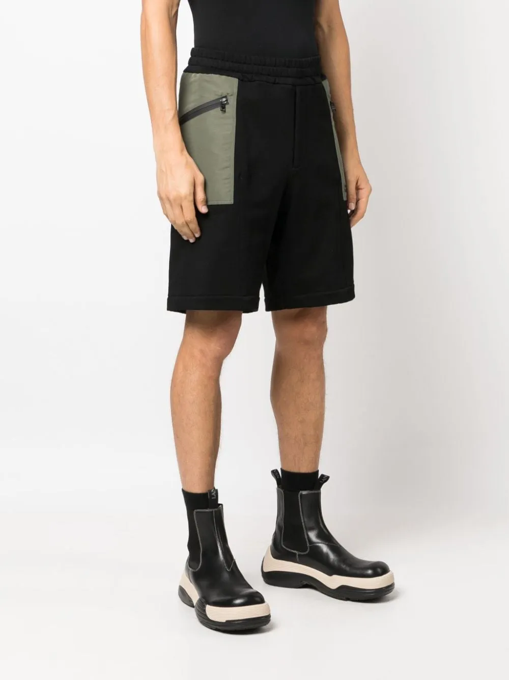 Alexander Mcqueen Men's Two-Tone Elasticated Track Shorts