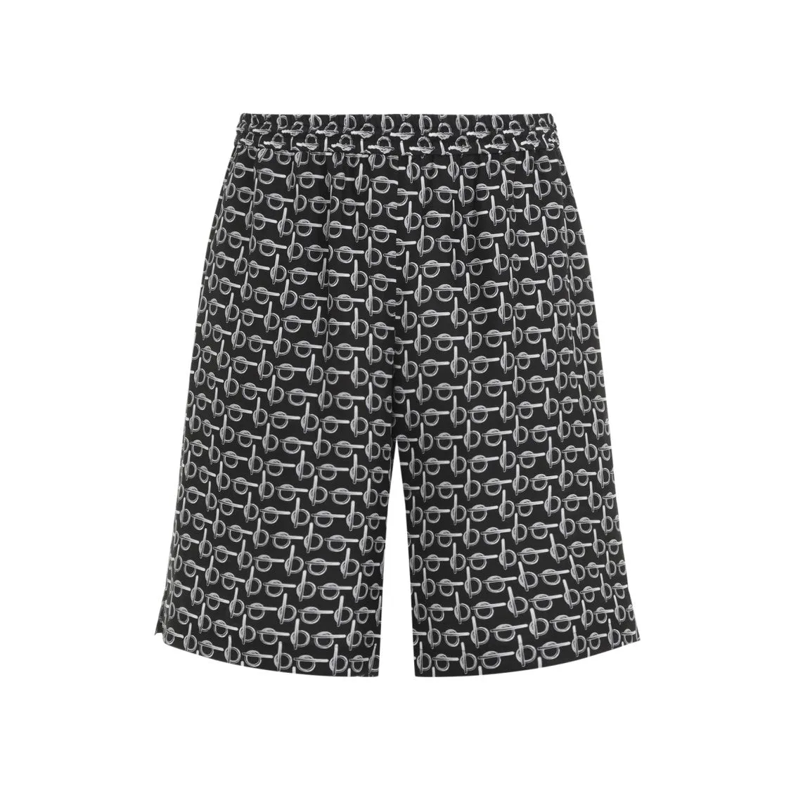 All Over Print Pattern Silk Shorts