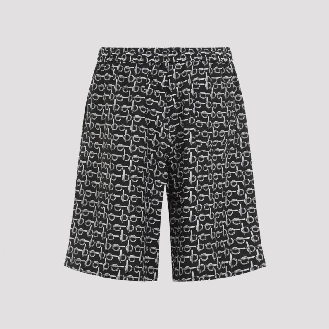 All Over Print Pattern Silk Shorts