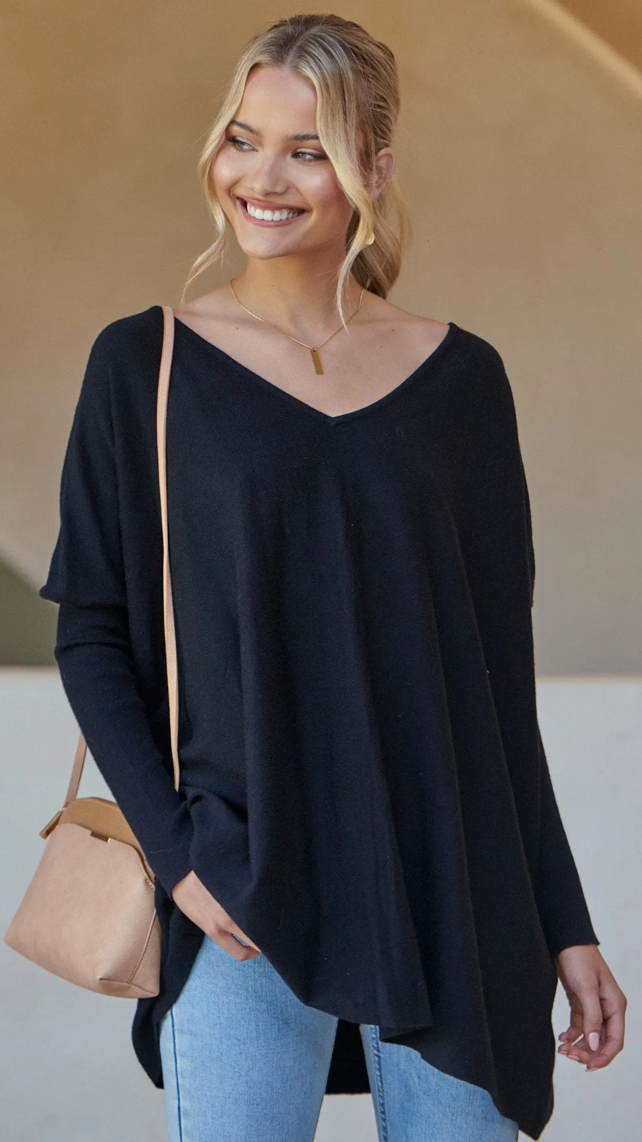 Amalia Knit Top - Black