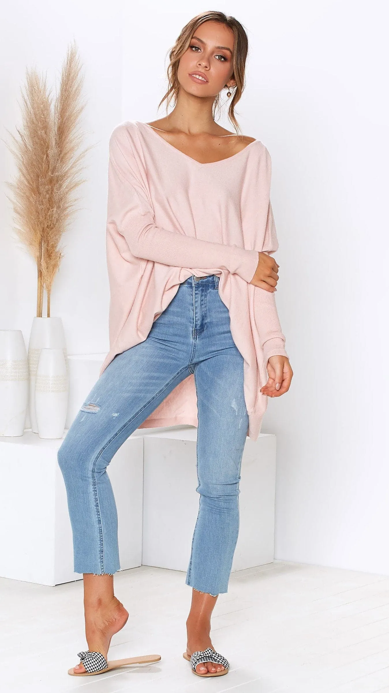 Amalia Knit Top - Blush
