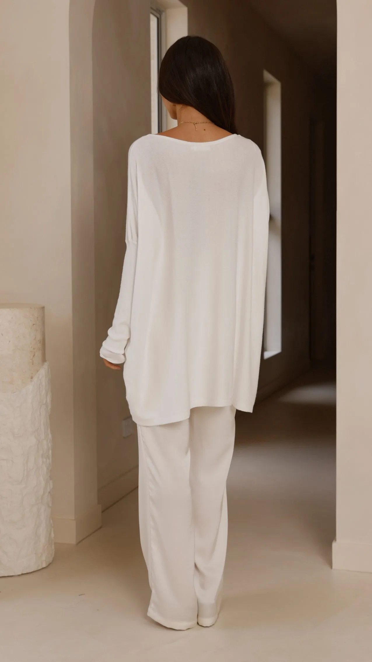 Amalia Knit Top - White