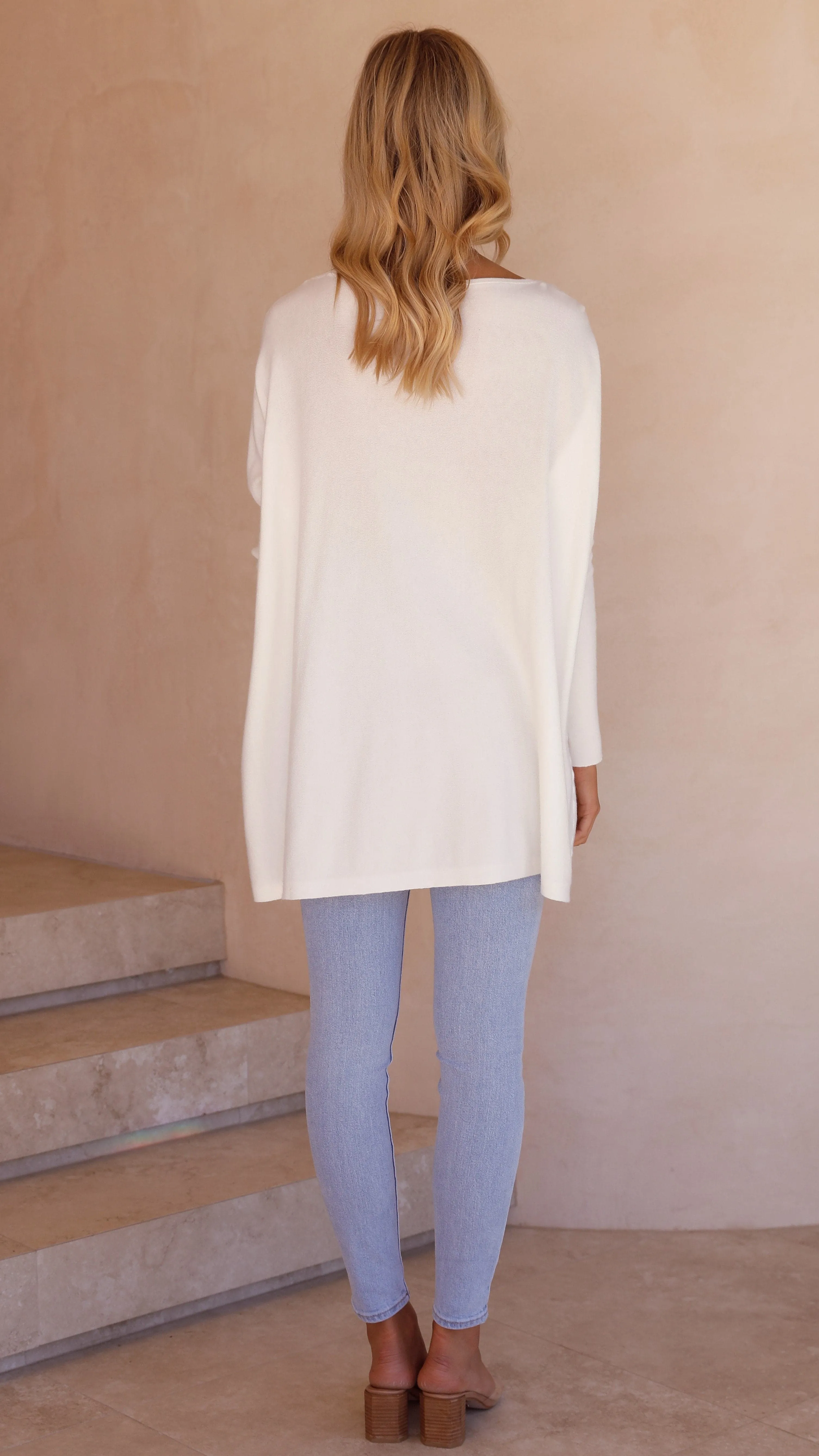 Amalia Knit Top - White