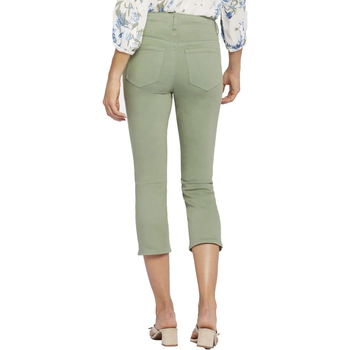 Ami Womens Crop Denim Skinny Jeans