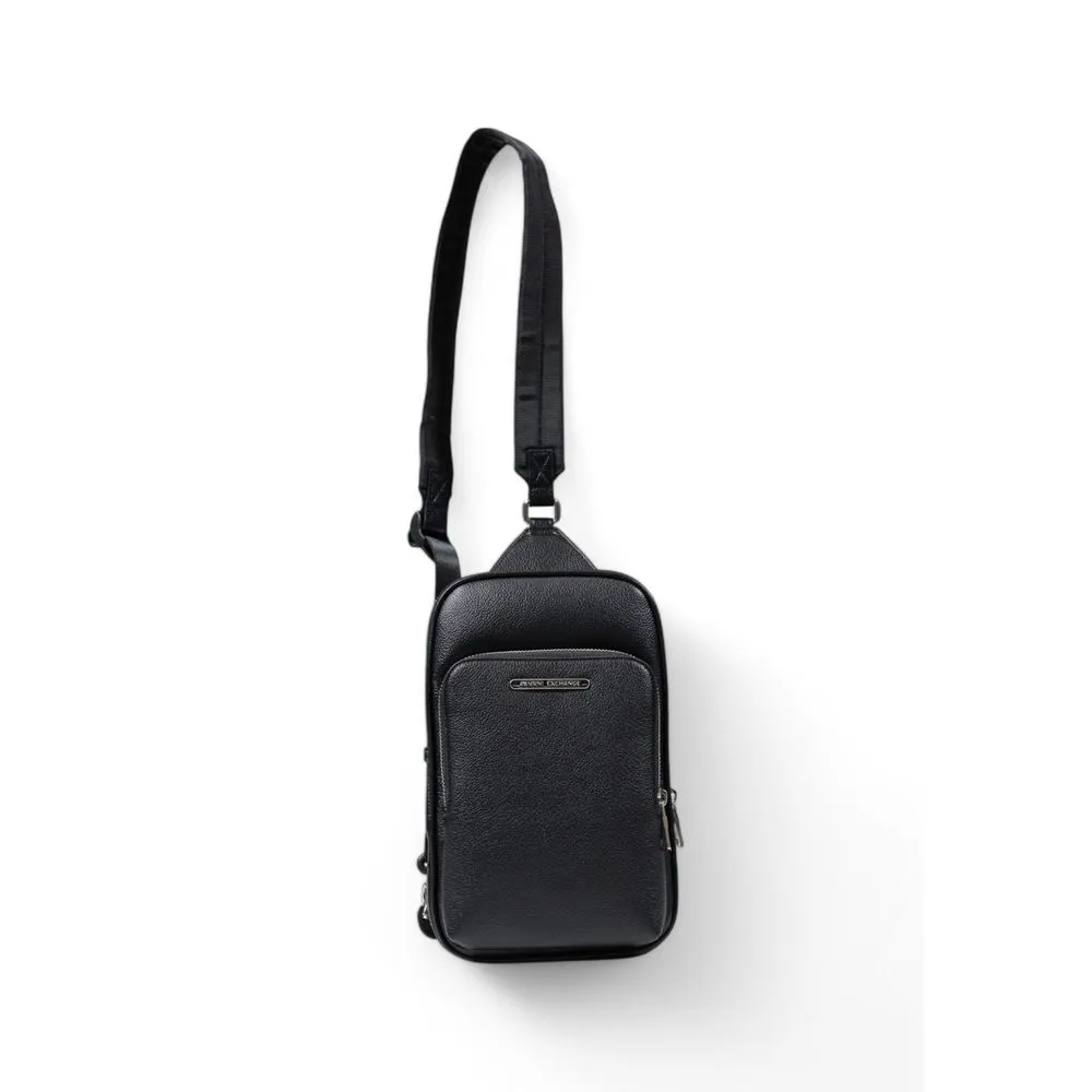 Armani Exchange Black Polyester Backpack