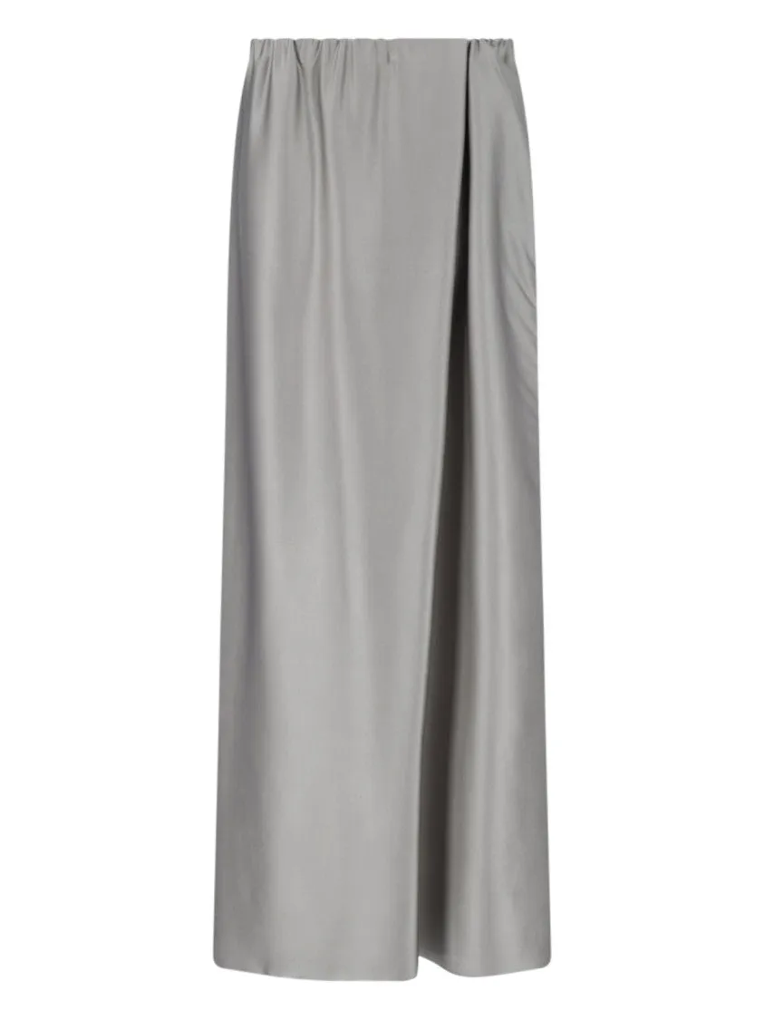 Asymmetric Maxi Skirt  Grey