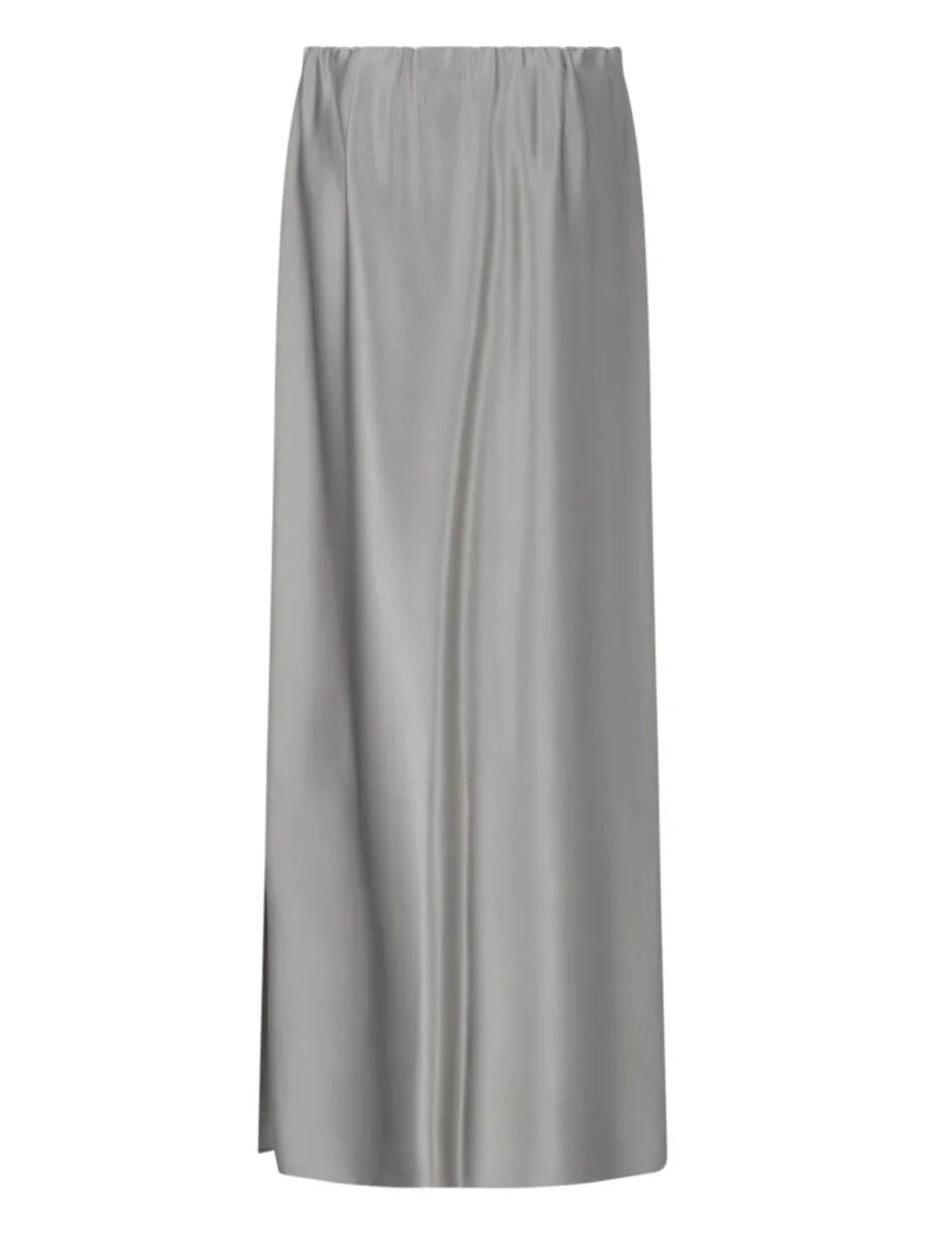 Asymmetric Maxi Skirt  Grey
