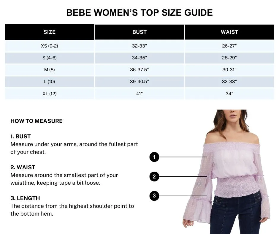 BEBE Women's Ruched Front Knit Skirt
