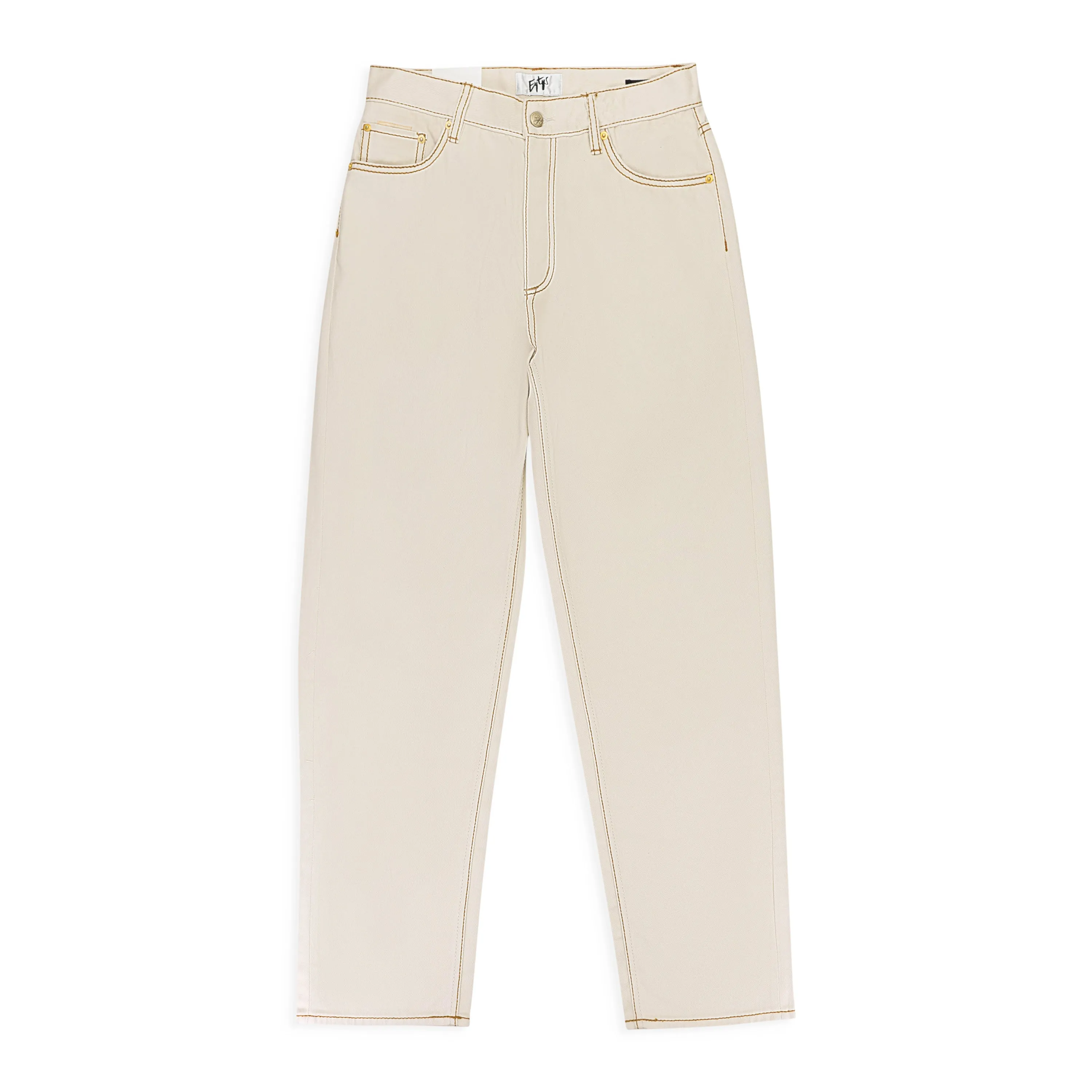 BENZ TWILL ECRU STRAIGHT FIT JEANS
