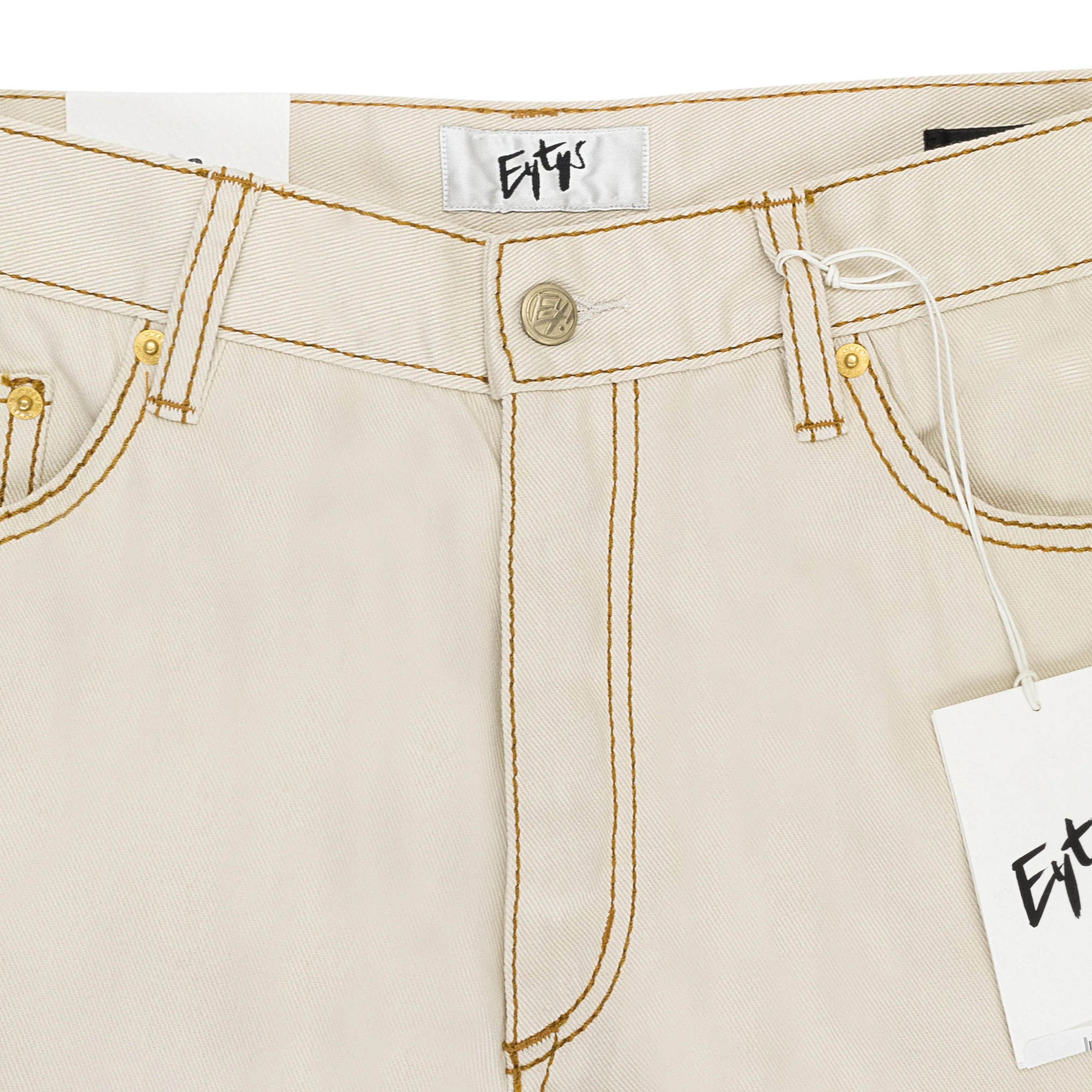 BENZ TWILL ECRU STRAIGHT FIT JEANS