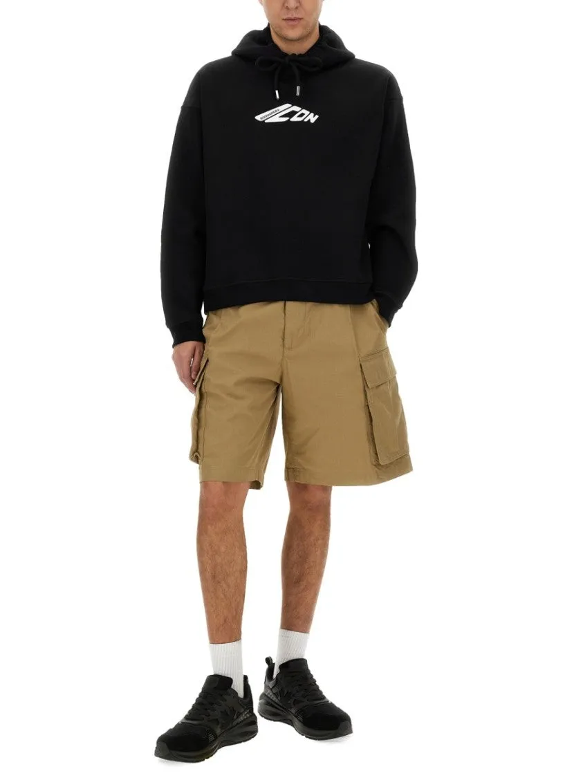 Bermuda Cargo Shorts With Relaxed Fit
