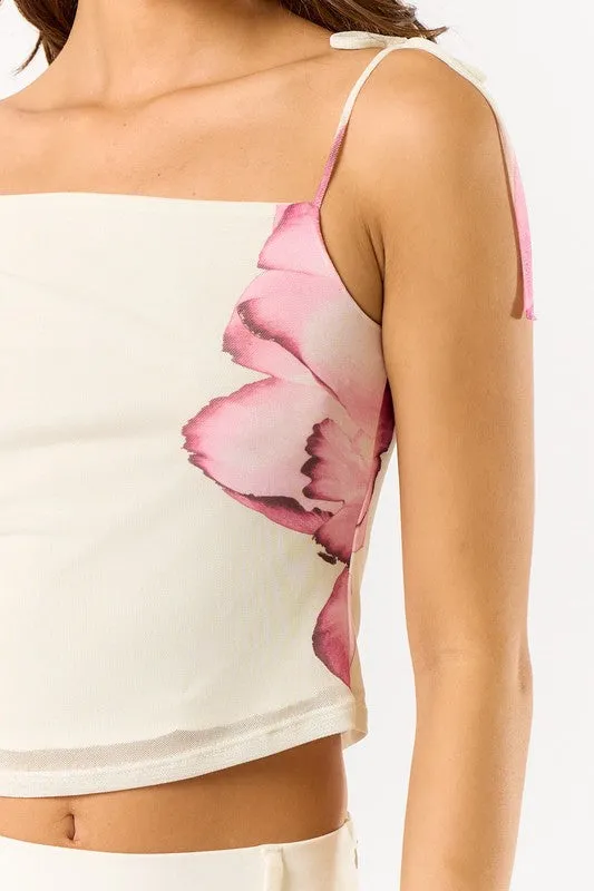 Blossom Asymmetrical Off Shoulder Top