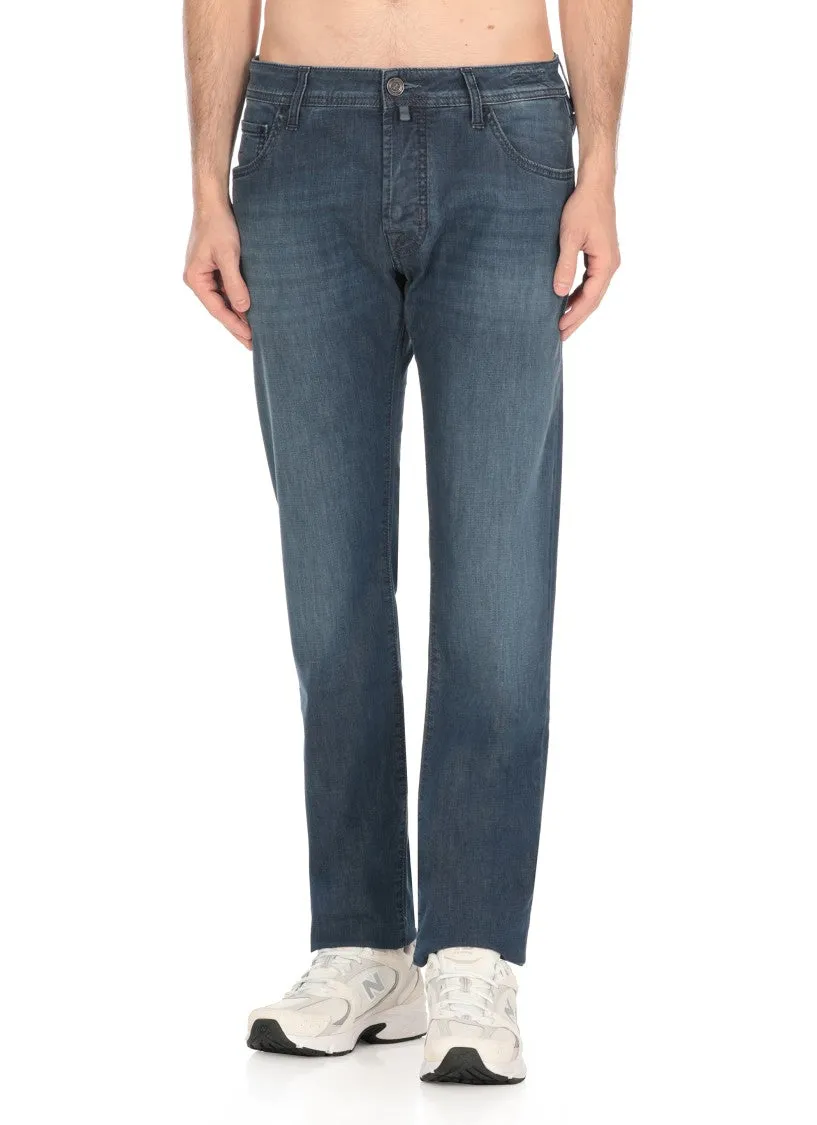 Blue Cotton Nick Jeans