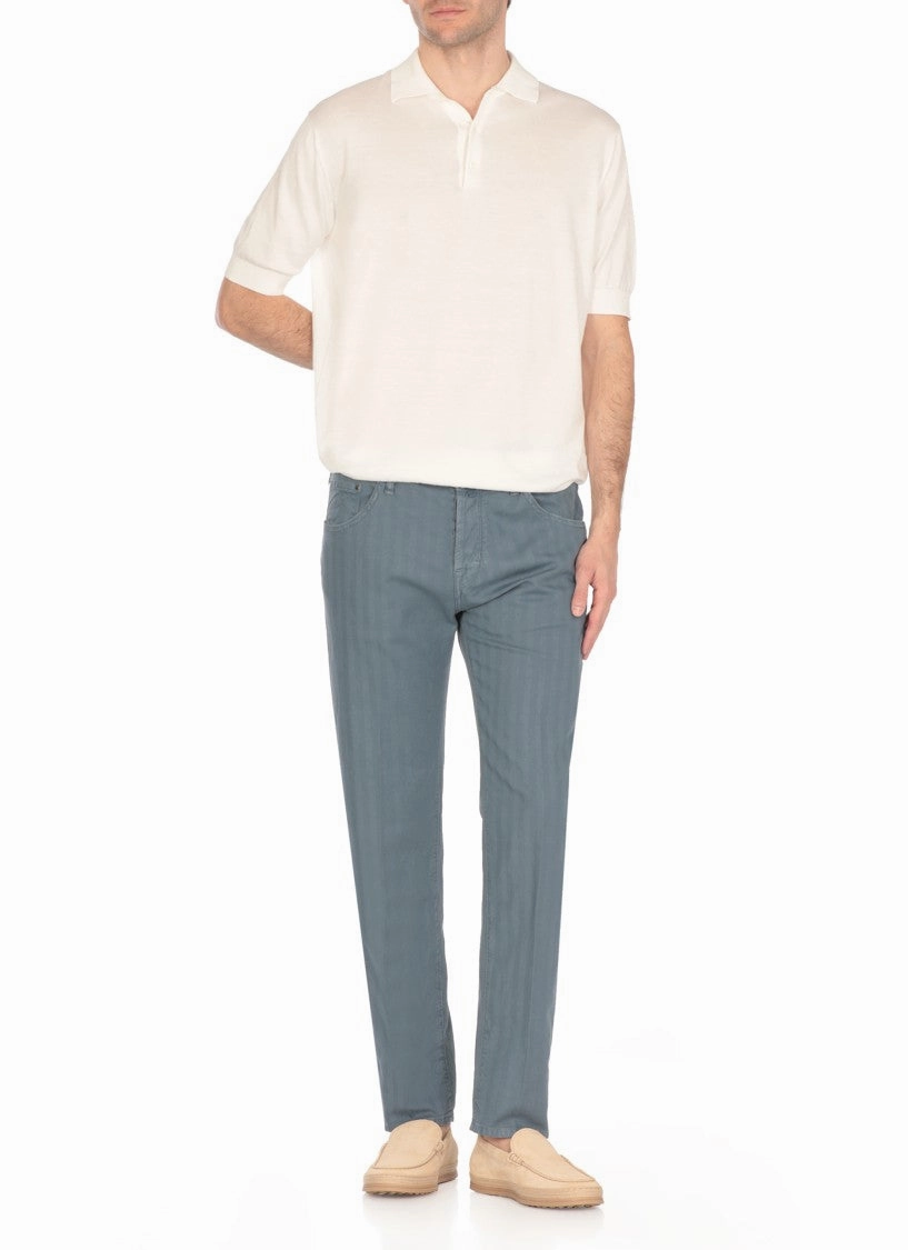 Blue Cotton Jeans