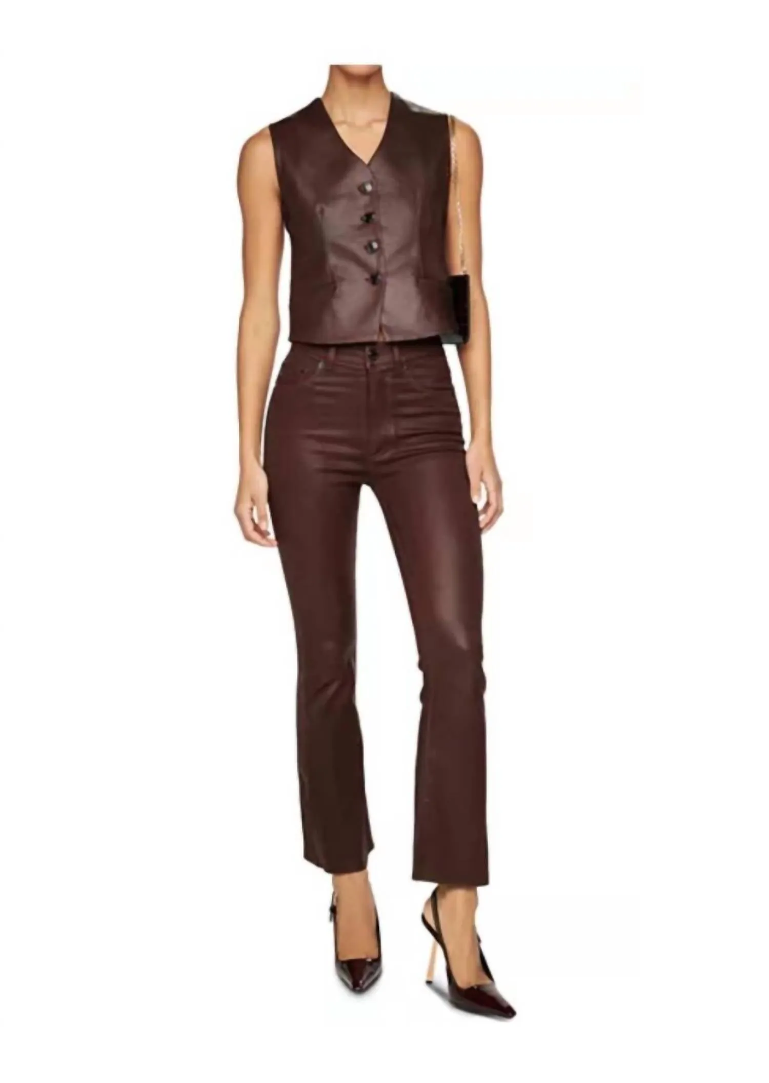 Bridget Instasculpt 27" Bootcut Jeans In Walnut Coated