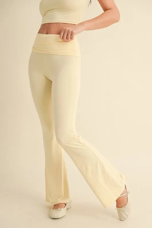 Butter Soft Foldover Flare Pants