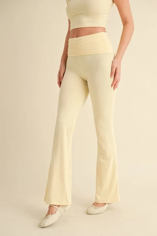 Butter Soft Foldover Flare Pants