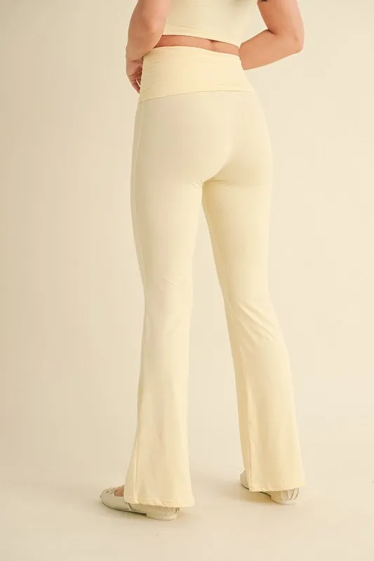 Butter Soft Foldover Flare Pants