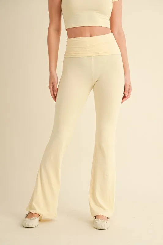Butter Soft Foldover Flare Pants