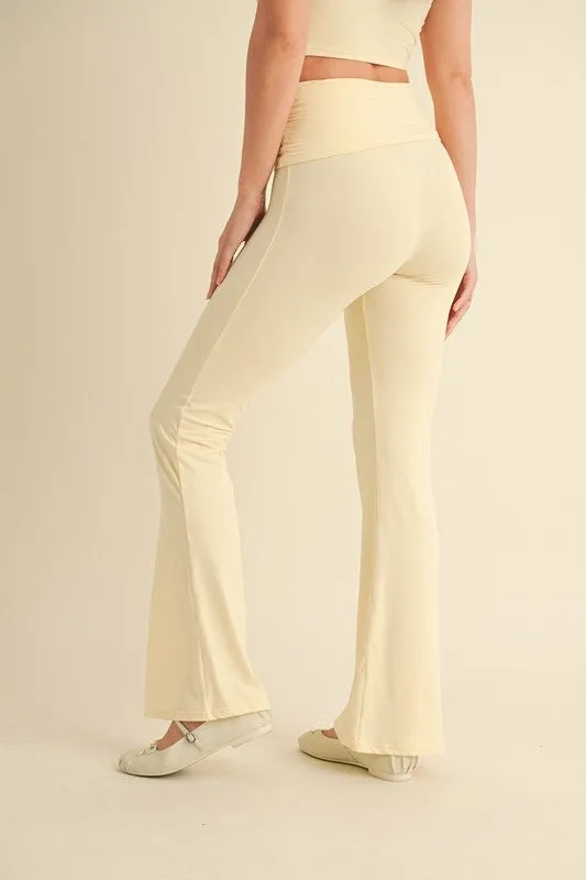 Butter Soft Foldover Flare Pants