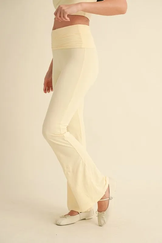 Butter Soft Foldover Flare Pants