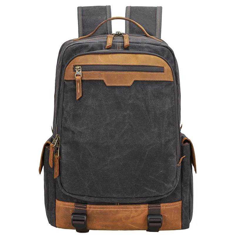 CANVAS WATERPROOF 15???? MENS LARGE NIKON CAMERA BACKPACK CANON CAMERA BAG DSLR CAMERA BAG FOR MEN