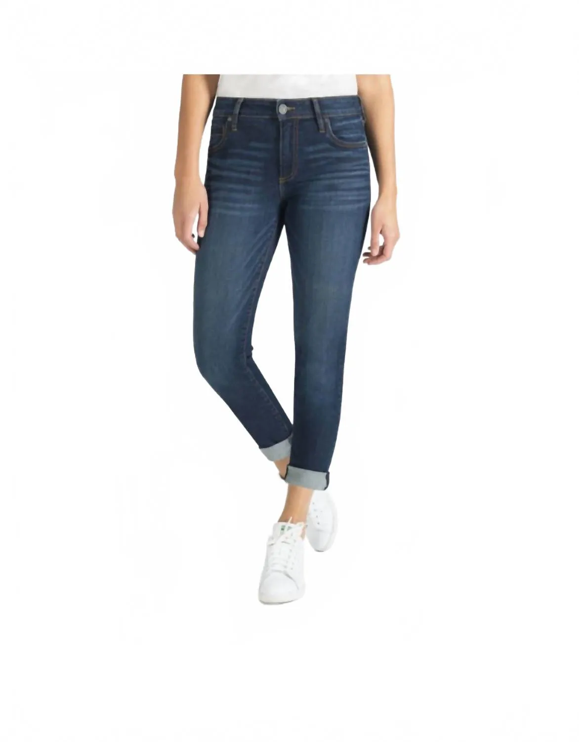 Catherine Mid Rise Boyfriend Jeans In Abelia