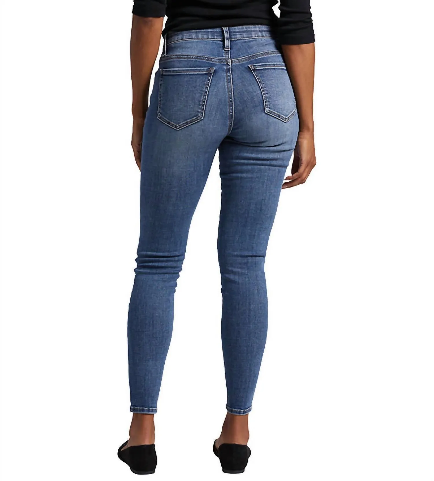 Cecilia Skinny Mid Rise Jean In Sky Blue