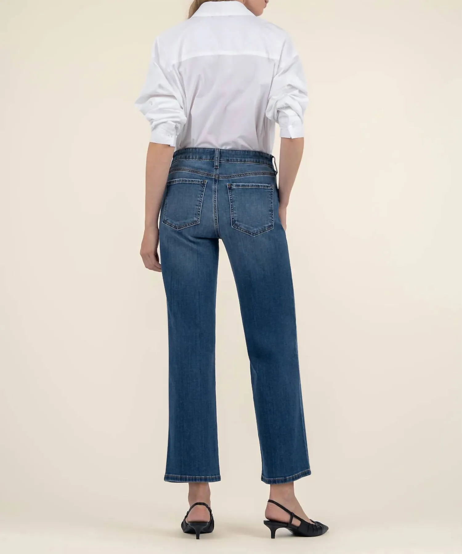 Charlotte High Rise Wide Leg Jeans In Healthy Wash