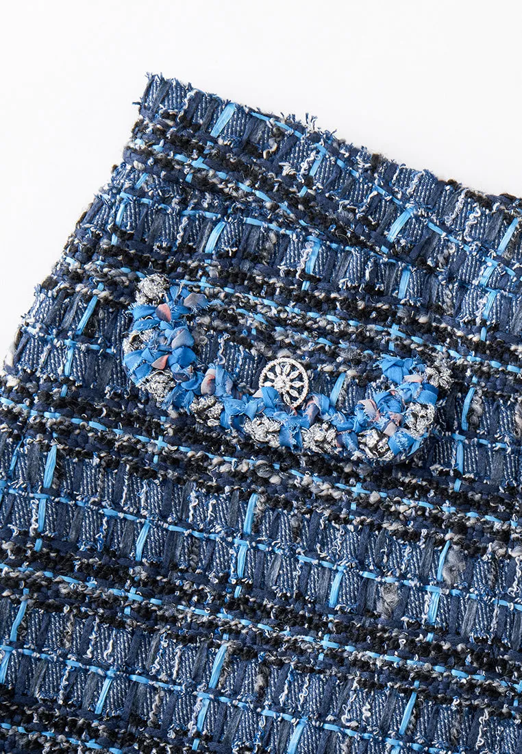 Checker Tweed Short