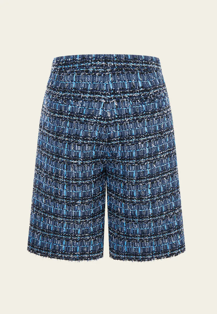 Checker Tweed Short