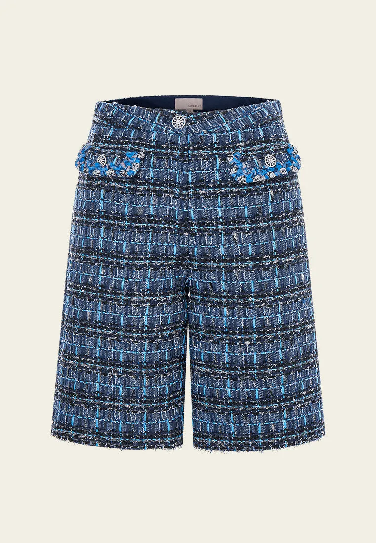 Checker Tweed Short