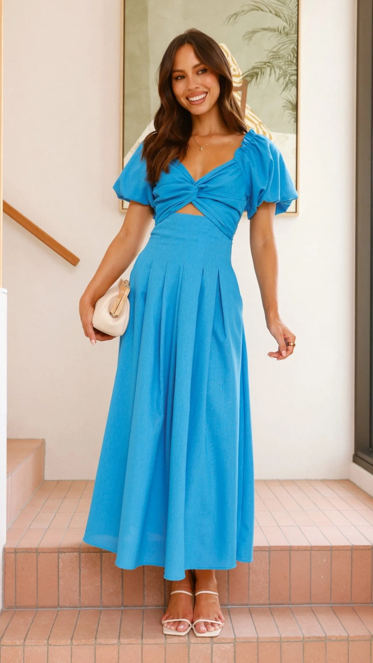 Christina Maxi Dress - Blue