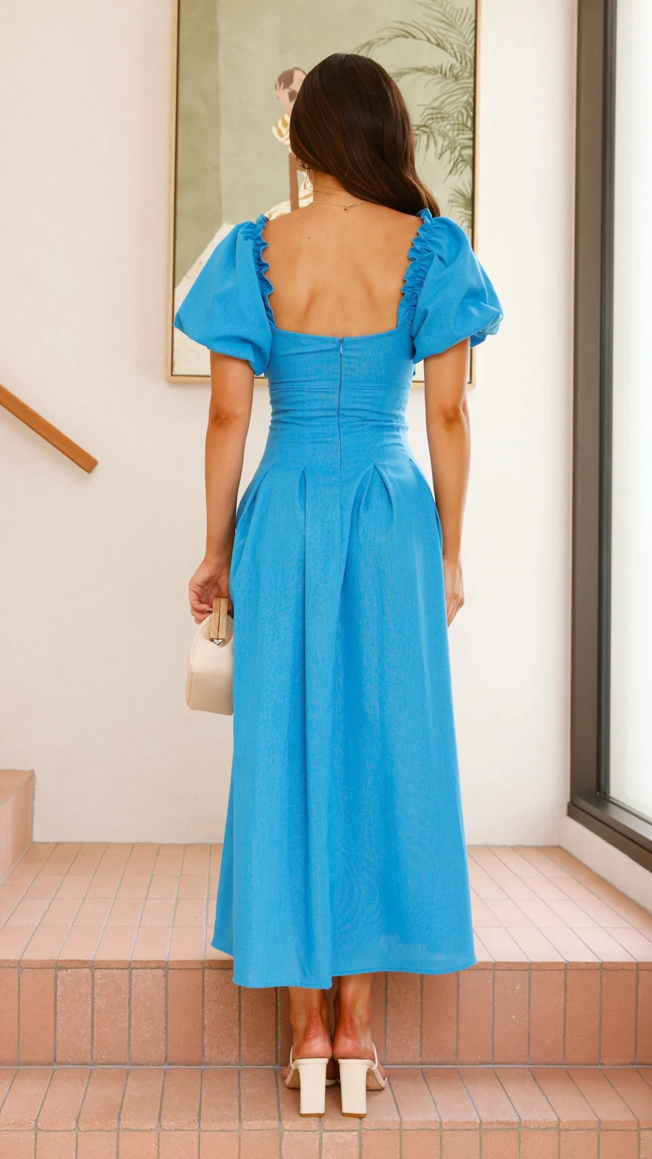 Christina Maxi Dress - Blue