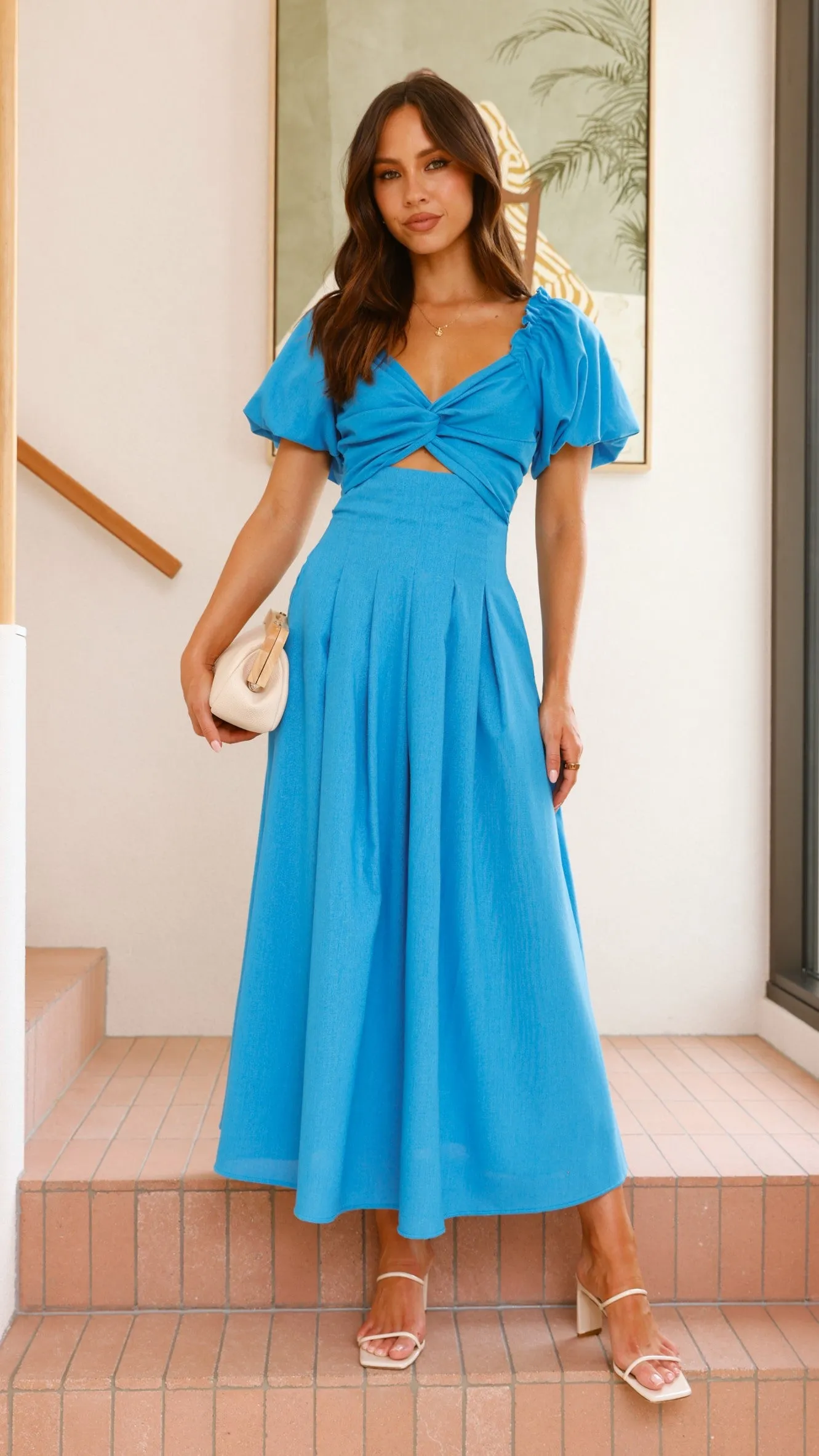 Christina Maxi Dress - Blue