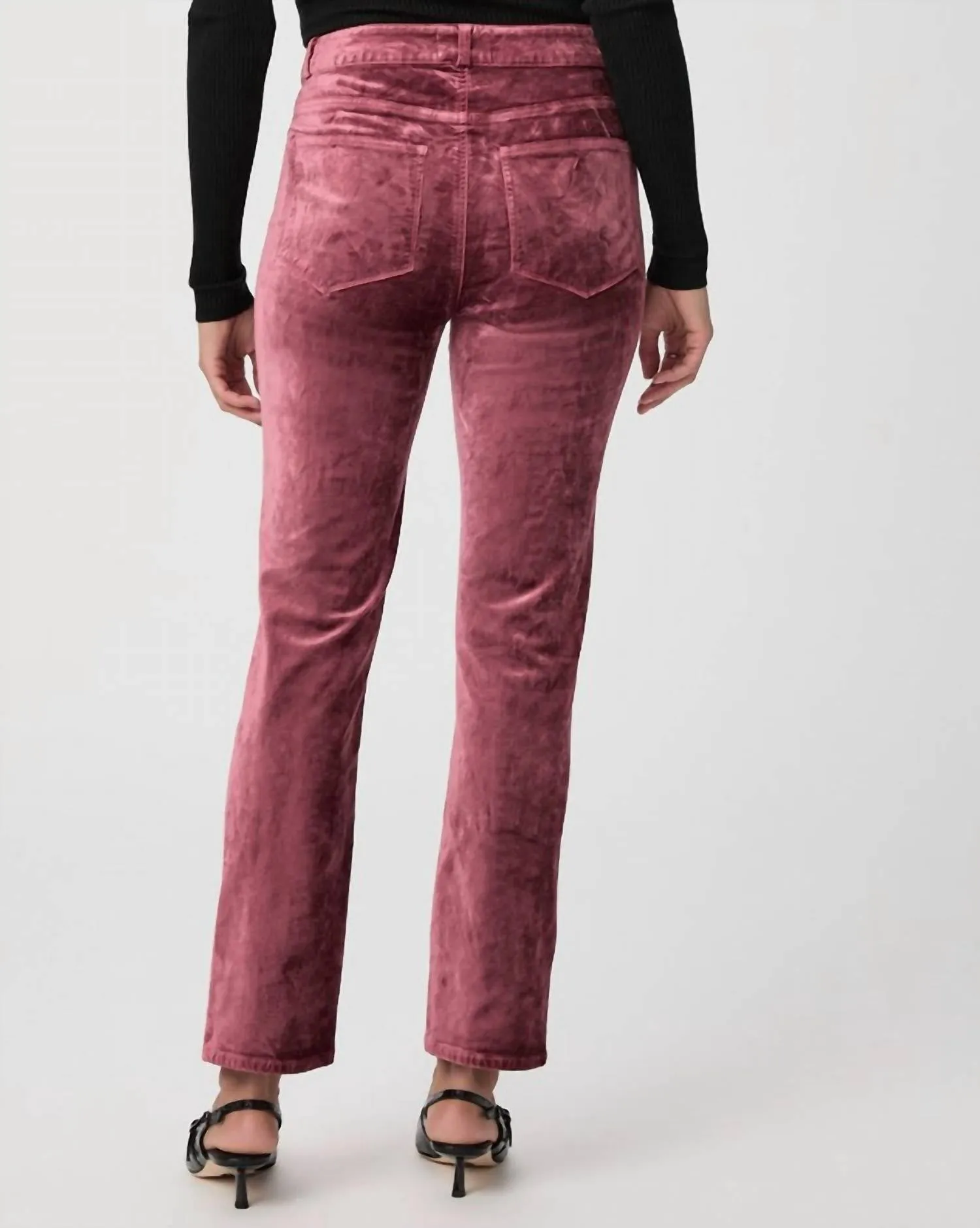 Cindy Jeans With Twisted Seam In Rose Tea