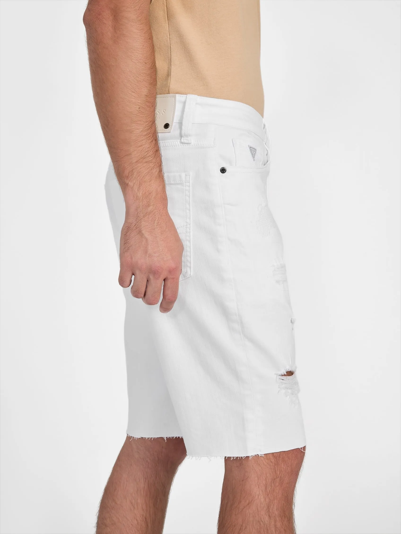 Clarke Destroyed Denim Shorts