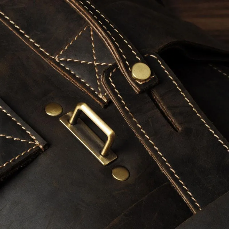 Coffee Leather Large Mens Cool Backpacks Travel Backpacks Fashion Backpacks for men