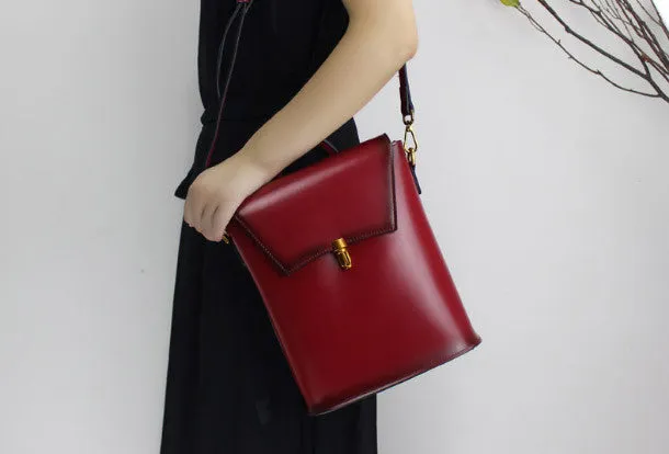 College Leather Backpacks for Women Shoulder bag for Women