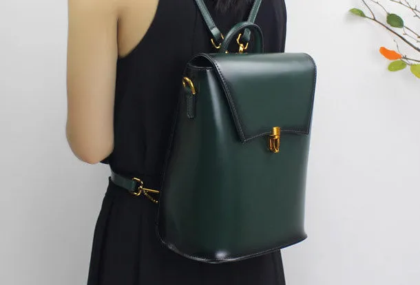 College Leather Backpacks for Women Shoulder bag for Women