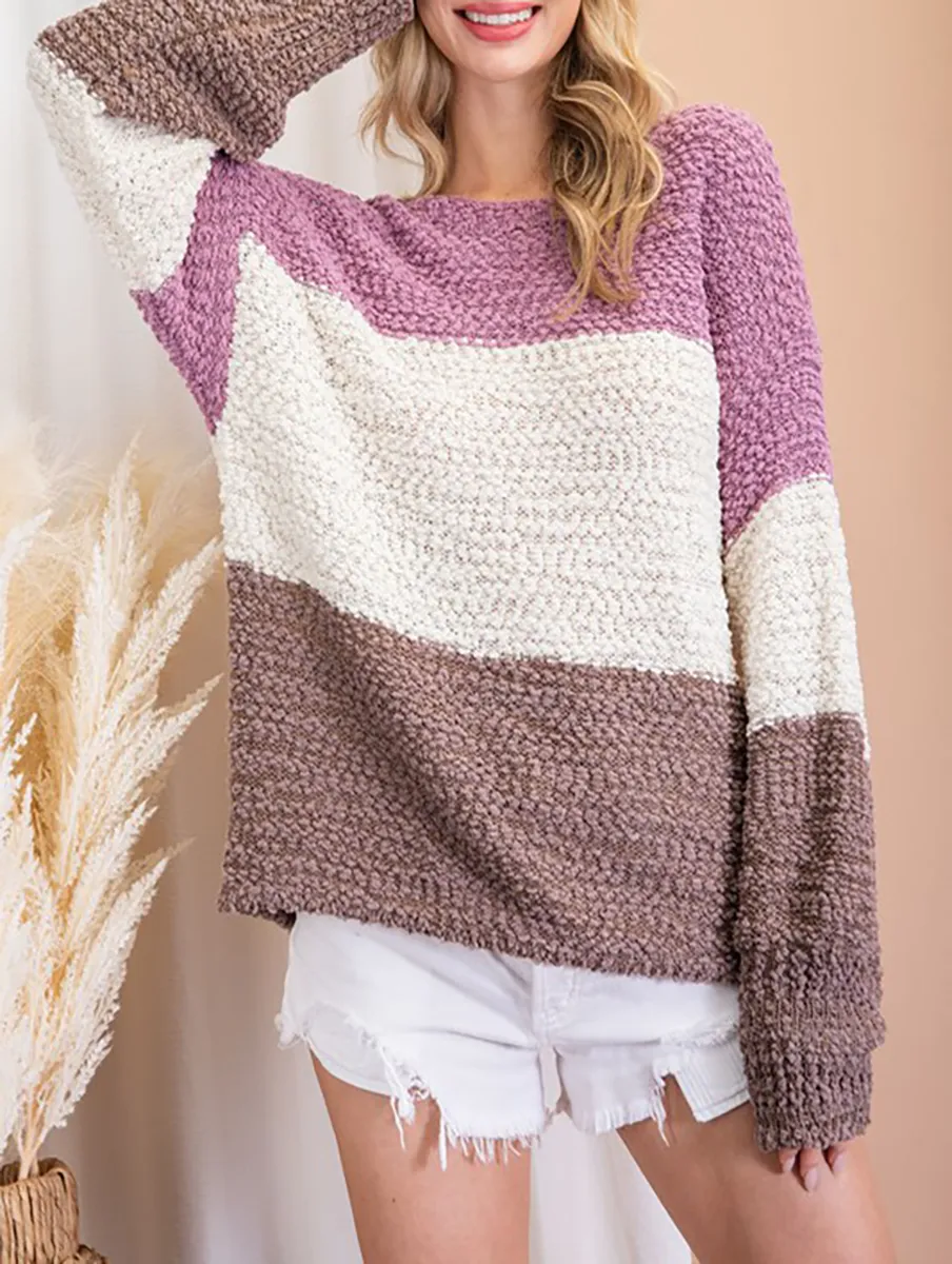 Confess Your Love Color Blocked Sweater